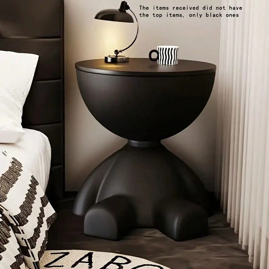 2-In-1 Modern Creative Bear-Shaped Storage Cabinet Bedside Table, Coffee Table