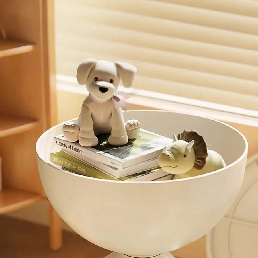 2-In-1 Modern Creative Bear-Shaped Storage Cabinet Bedside Table, Coffee Table